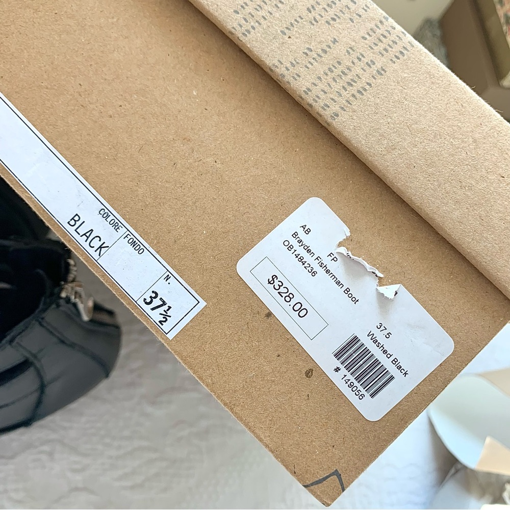 NEW Free People Brayden Fisherman Bootie black NIB NWT - Picture 9 of 16